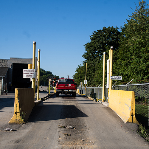 vehicle scale at Burgmeies transfer station